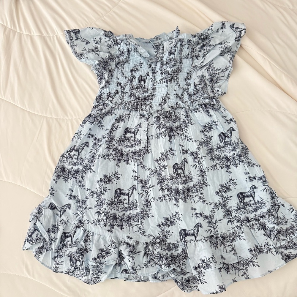 Janie & Jack Kids Dress with Horse Print